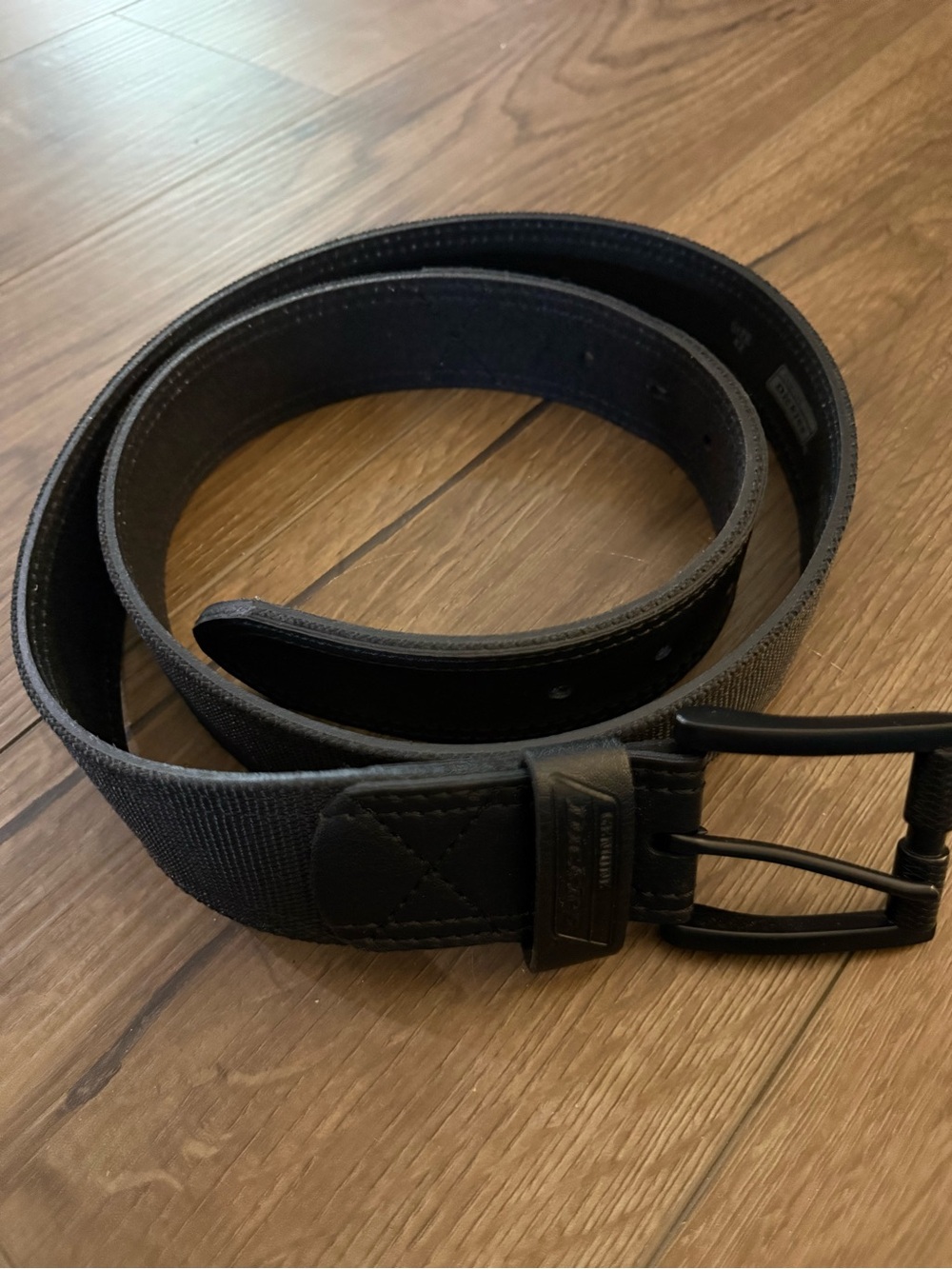 Dickies Black Webbed Belt with Matte Black Buckle